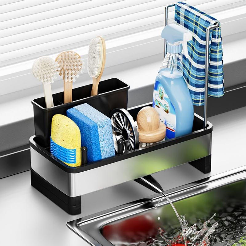 Premium Stainless Steel Sink Caddy Organizer