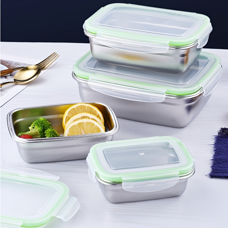 Stainless Steel Food Storage Container with Lid for Kitchen/Breakfast/Travel