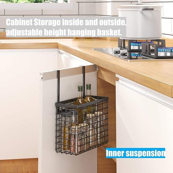 Over-the-Door Storage Rack with Towel Holder