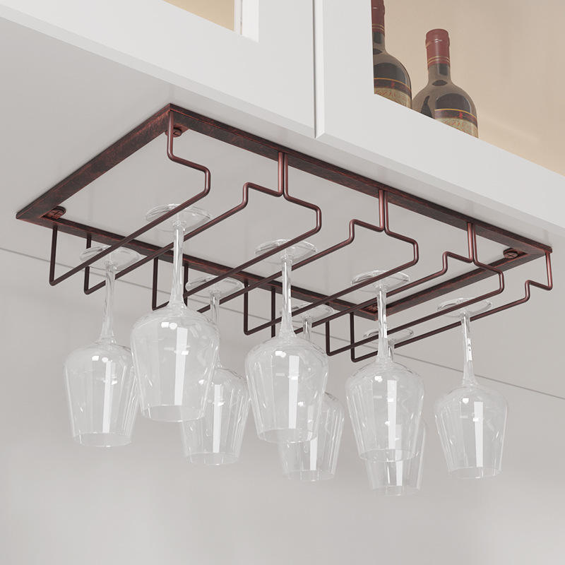 Creative Design Stemware Racks Wine Bottle Display Stand Wine Glass Holder