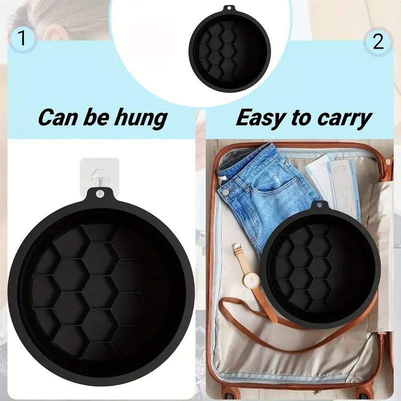 Collapsible Ice Basin with Built-In Ice Cube Tray - Portable Silicone Cooling Basin, Durable, Travel-Friendly Design