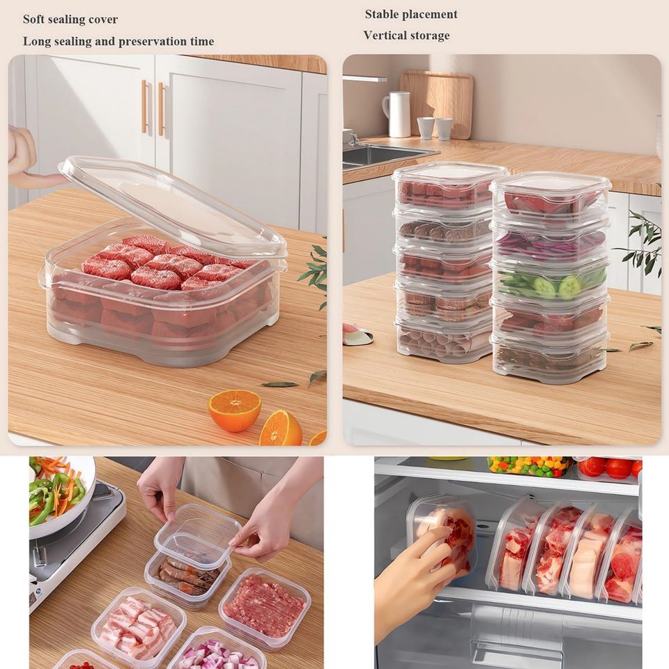 Clear Refrigerator Organizer for Minimalist Kitchen Accessories