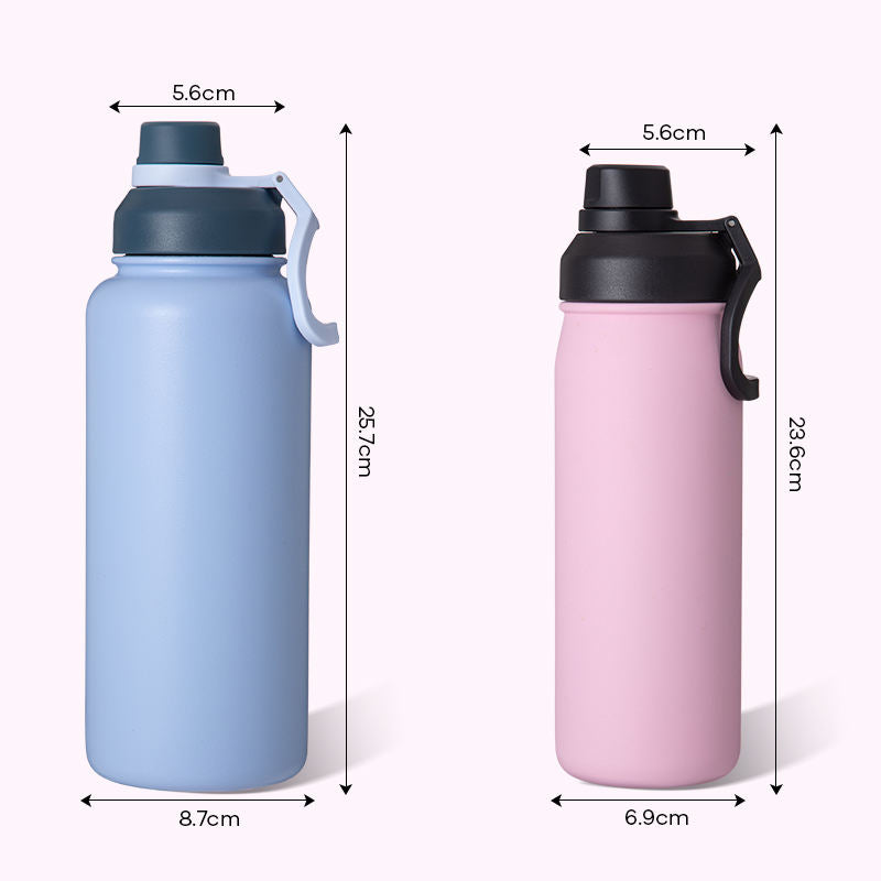 Stainless Steel Gym Water Bottle with Straw Lid