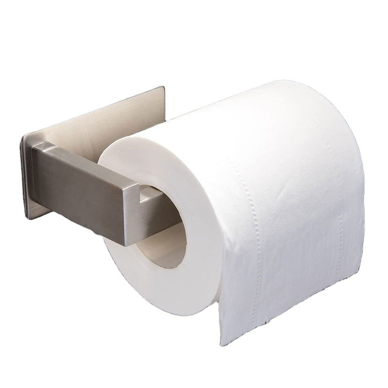 Modern Stainless Steel Matte Black Tissue Roll Hanger