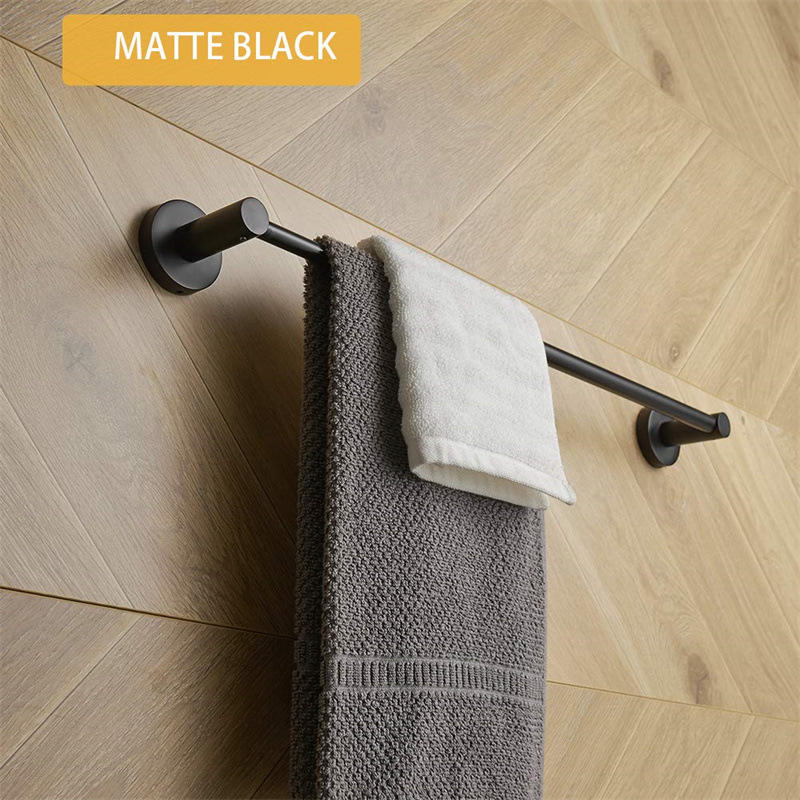 Adjustable Stainless Steel Telescopic Bathroom Shelf Towel Holder