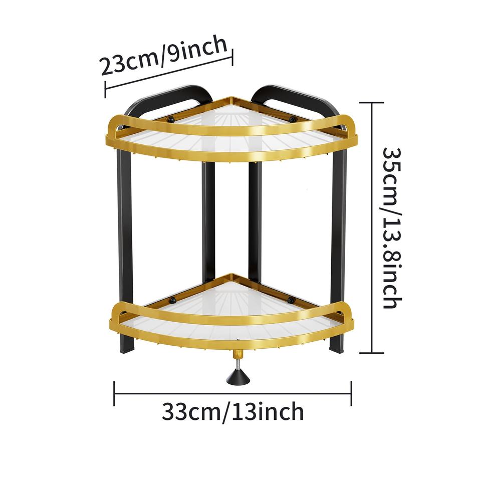 Bathroom Corner Shelf Cosmetic Storage Organizer Makeup Holder Shower Caddy