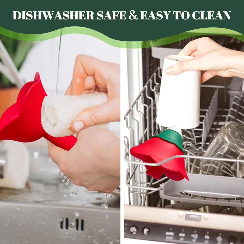 Christmas Tree Silicone Funnel Set Kitchen Gift Home Decor