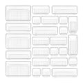 Clear Plastic Multi-Size Organizer Set for Desktop Drawers, Bathroom Vanity, and Dresser - Cosmetic Storage