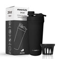 26oz Stainless Steel Fitness Protein Shaker Bottle with Foldable Hidden Handle