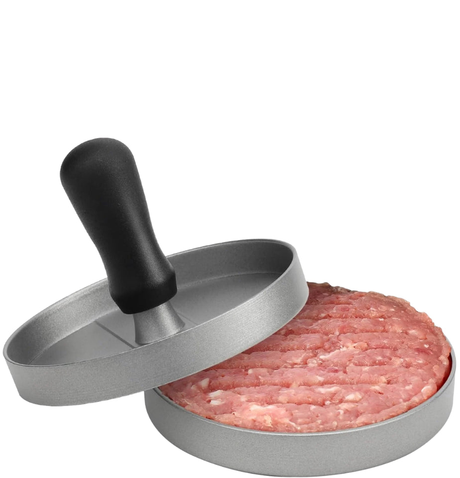 BPA Free Aluminum Burger Press with 100 Patty Papers Set for Beef, Cheese, Veggie Burgers - Grill Meat Stuffer Tool