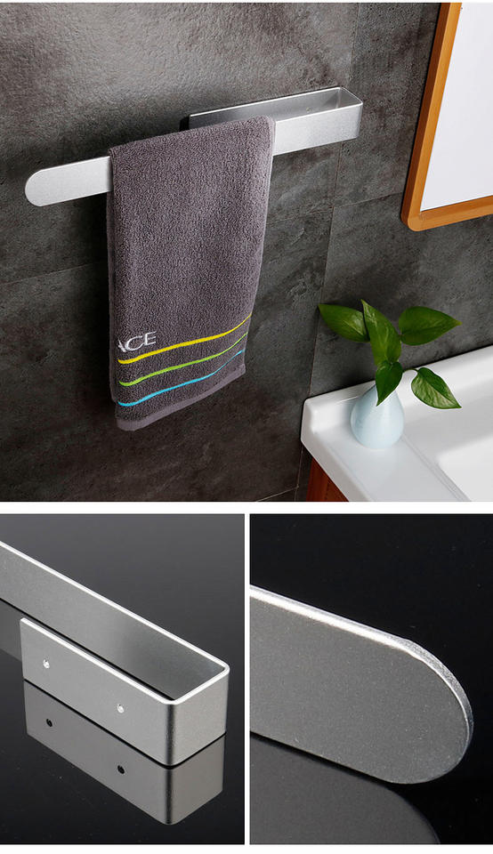 High-Quality Wall-Mounted Aluminum Toilet Paper Holder Set Self-Adhesive Storage Rack for Bathroom/Kitchen