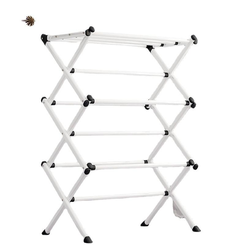Foldable Laundry Stand Clothes Hanger Organizer