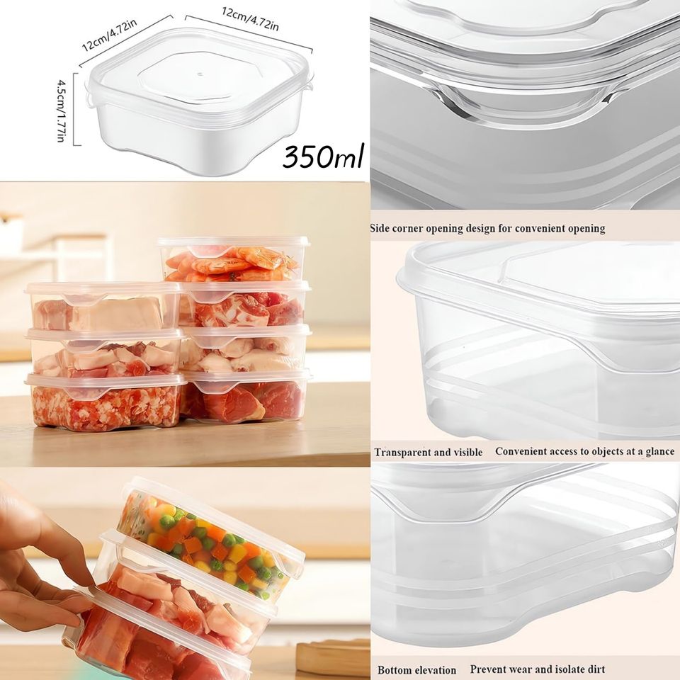 Clear Refrigerator Organizer for Minimalist Kitchen Accessories