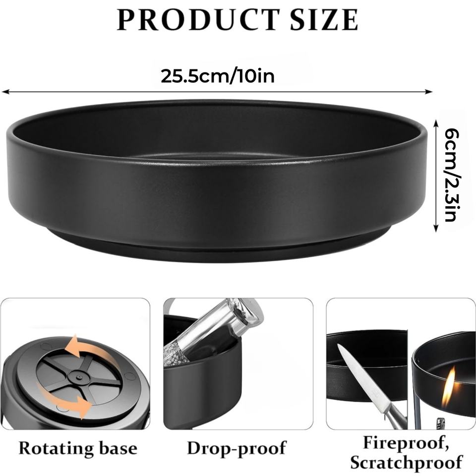 Stainless Steel Lazy Susan Spice Rack Turntable for Pantry Cabinet Decorative Trays Storage Container Organizer