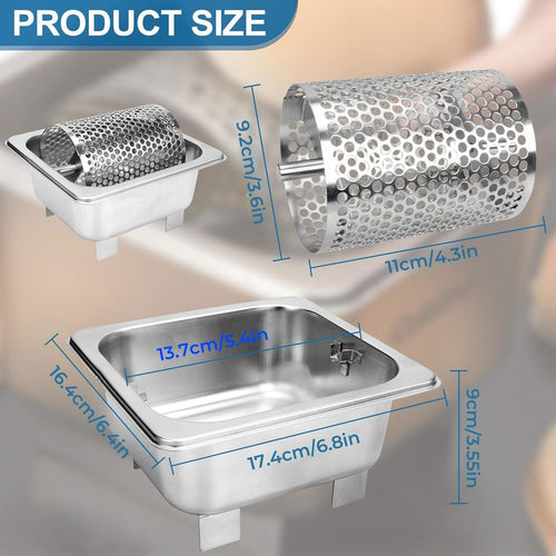 1L Stainless Steel Butter Roller Bread Butter Dispenser Kitchen Cheese Tool