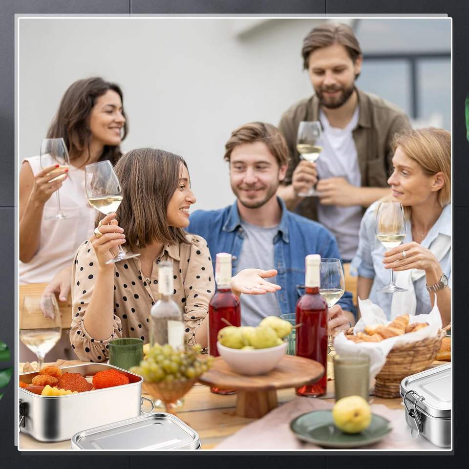 Stainless Steel Bento Lunch Box for School and Office, Ideal for Kids and Adults