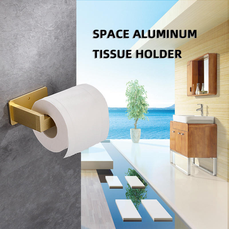 European Style Metal Toilet Paper Holder with Wall Mount Design