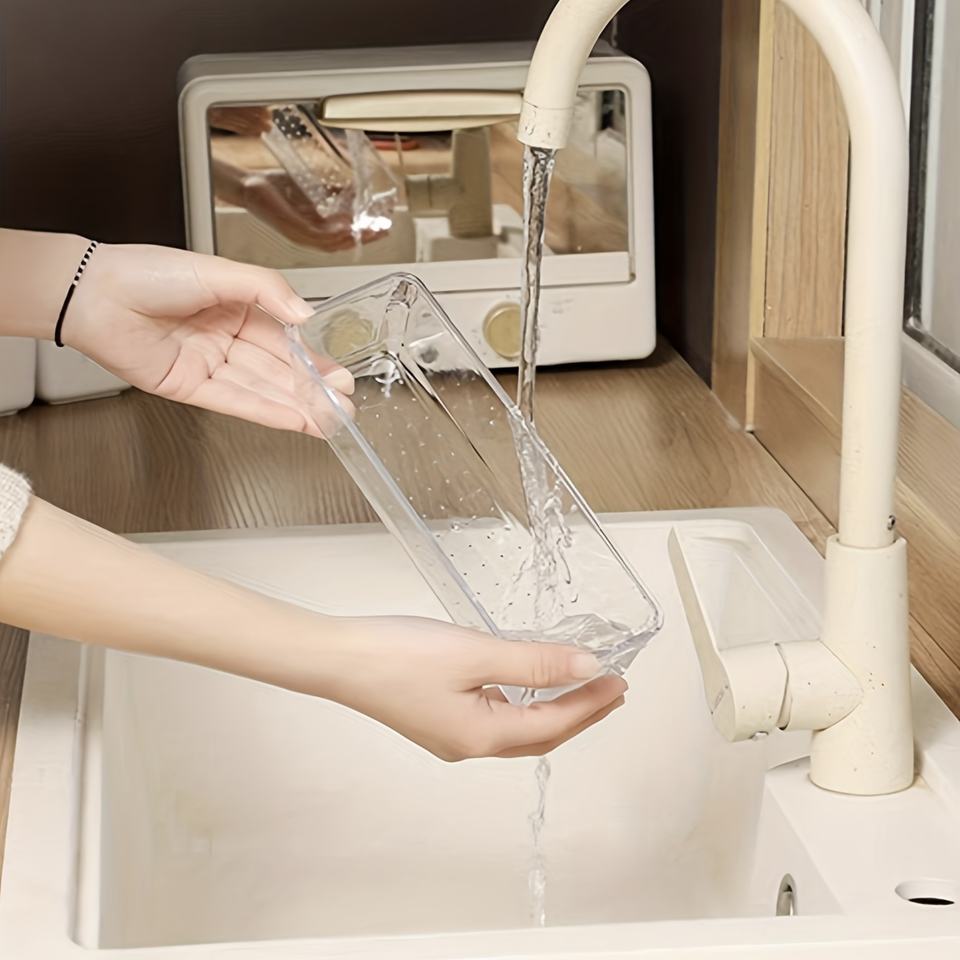 32-Piece Clear Kitchen Drawer Organizer Jewelry Storage Box Drawer Divider Organizer for Utensils/Stationery/Makeup Items