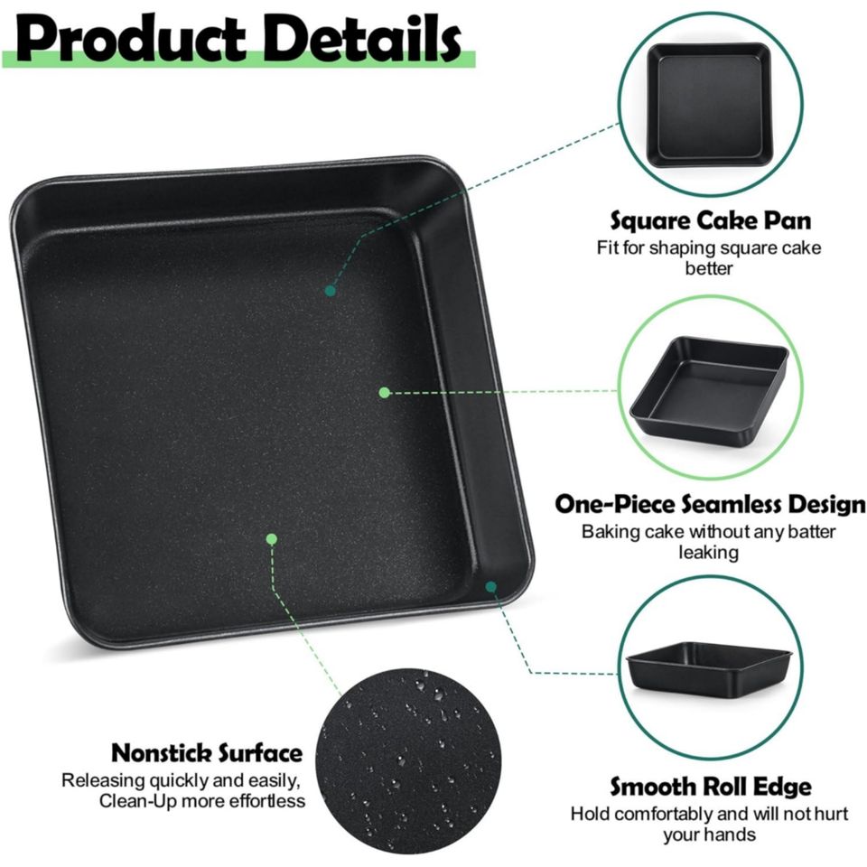 Carbon Steel Pizza Baking Pan Bread Loaf Mold Bakeware Tray