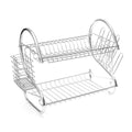 Double Layer Stainless Steel Dish Drainer Rack