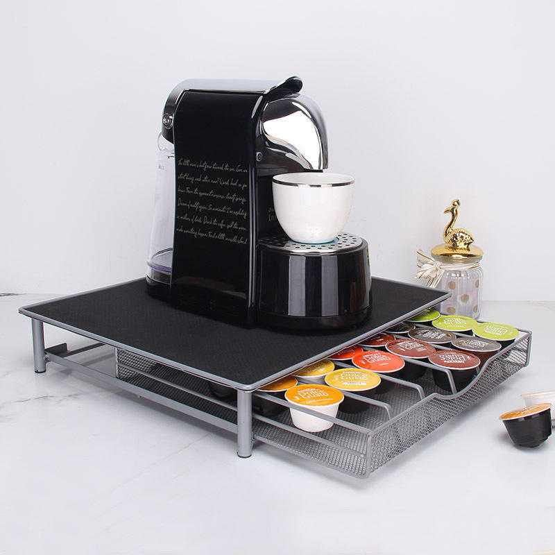 Metal Coffee Capsule Holder Drawer for 36 PCS