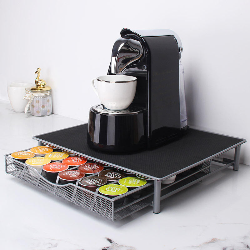 Metal Coffee Capsule Holder Drawer for 36 PCS