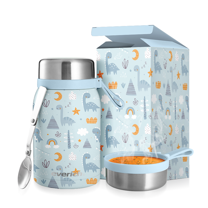 Everich Stainless Steel Coffee Travel Mug with Handle and Lid