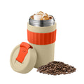 Stainless Steel Cloud-Shaped Travel Coffee Mug with Handle and Straw