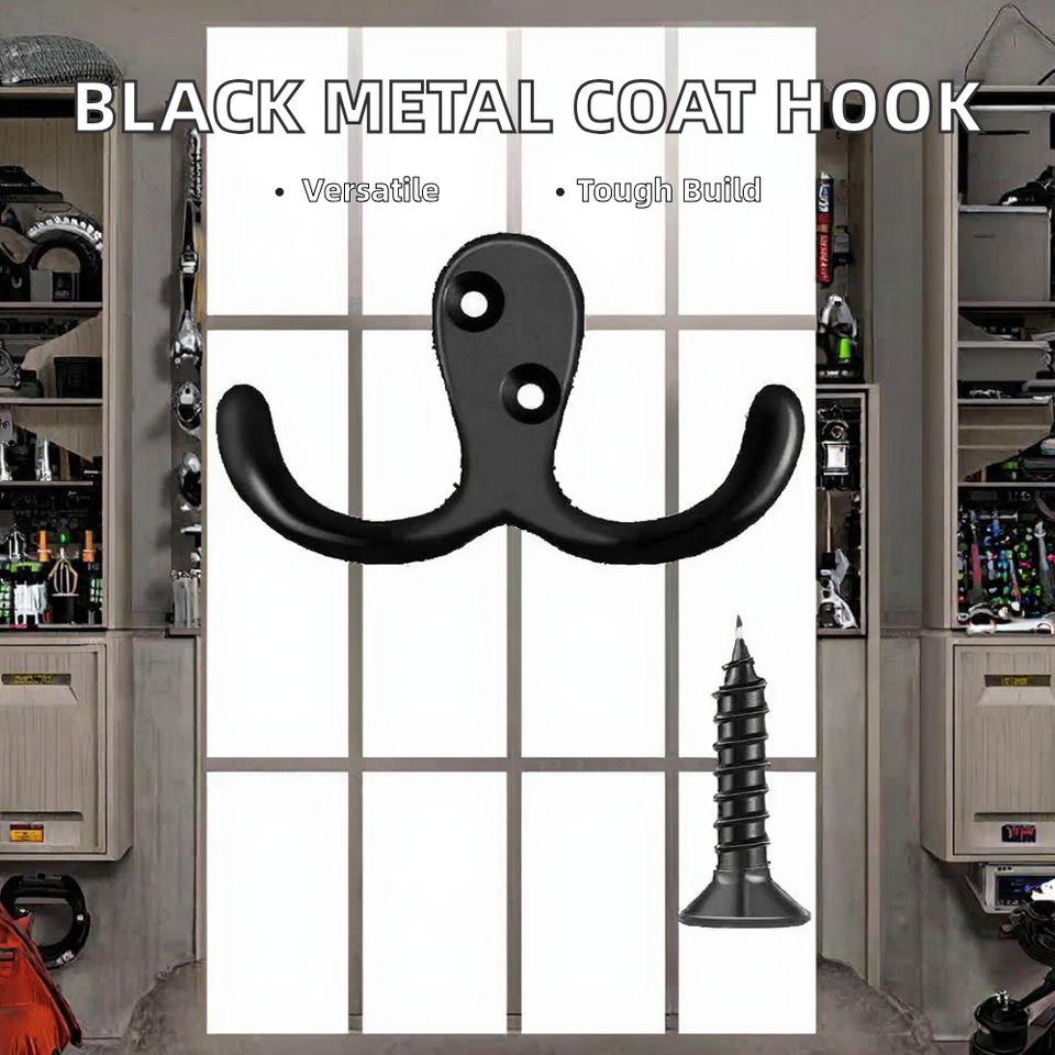 High-Performance Double Prong Metal Clothes Hooks