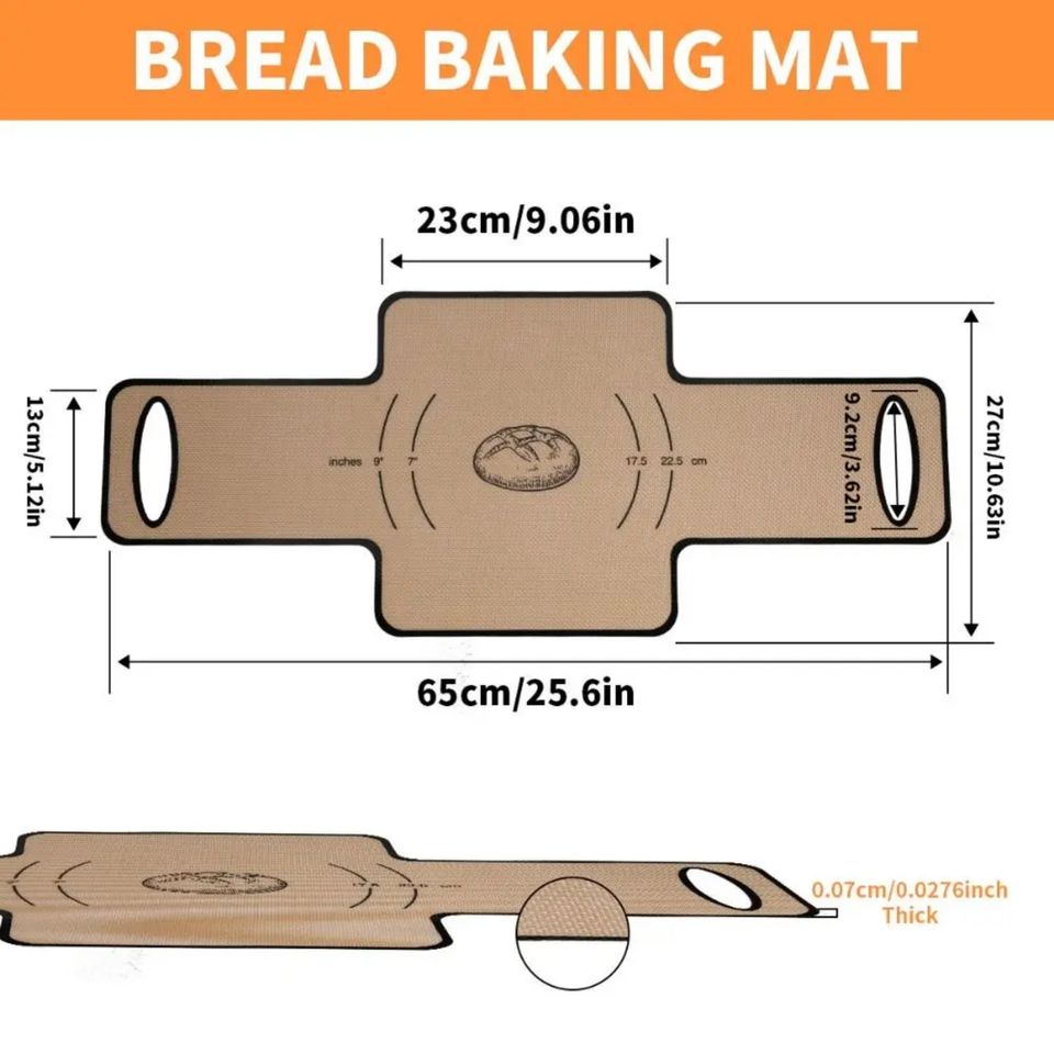 Silicone Baking Pad with Long Handle Non-Stick Baking Mat