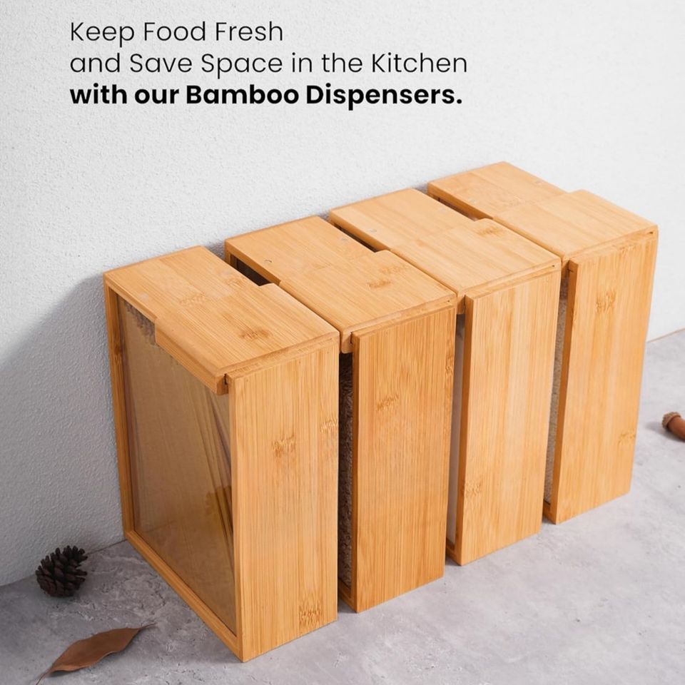 Modern Bamboo Wood Food Storage Container