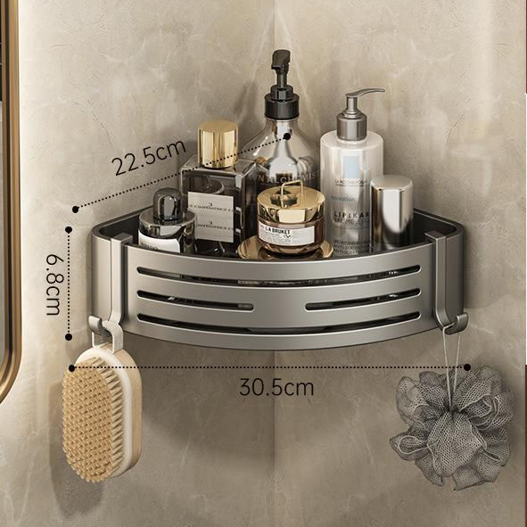 Hot Sale Multi Aluminum Wand Holder Rack Storage Shower Caddy Bathroom Corner Shelf