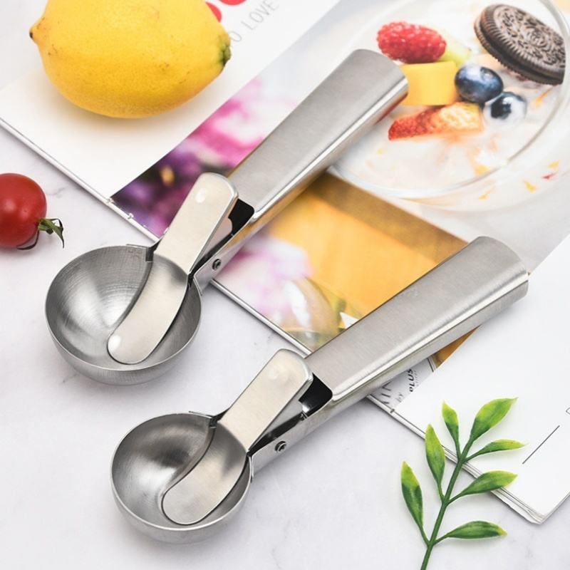 Stainless Steel Ice Cream Scoop with Trigger Release