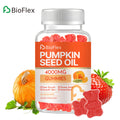 OEM Strawberry Flavor 4000mg Pumpkin Seed Oil Supplement Gummies with Saw Palmetto Extract for Antioxidants, Hair Growth & Skin Health