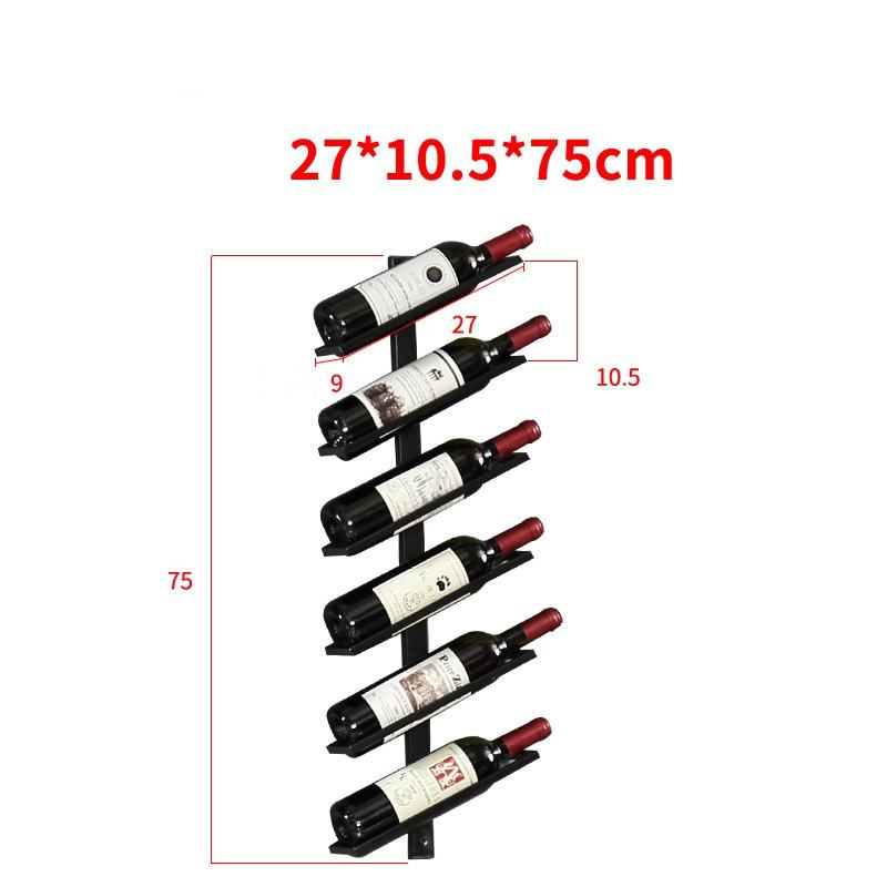 Modern Metal Wall Wine Rack with Large Capacity