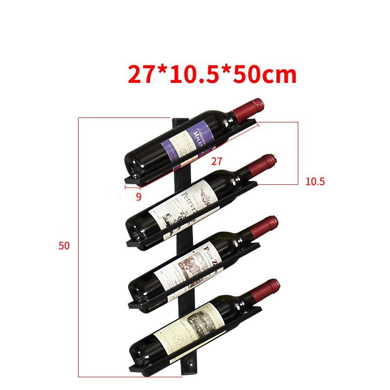 Modern Metal Wall Wine Rack with Large Capacity