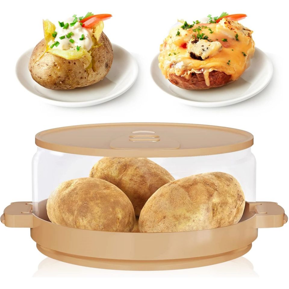 Microwave Safe Plastic Fresh-keeping Lazy Artifact Oven Baked Potato Cooker with Bacon Baking Boxes Utensils