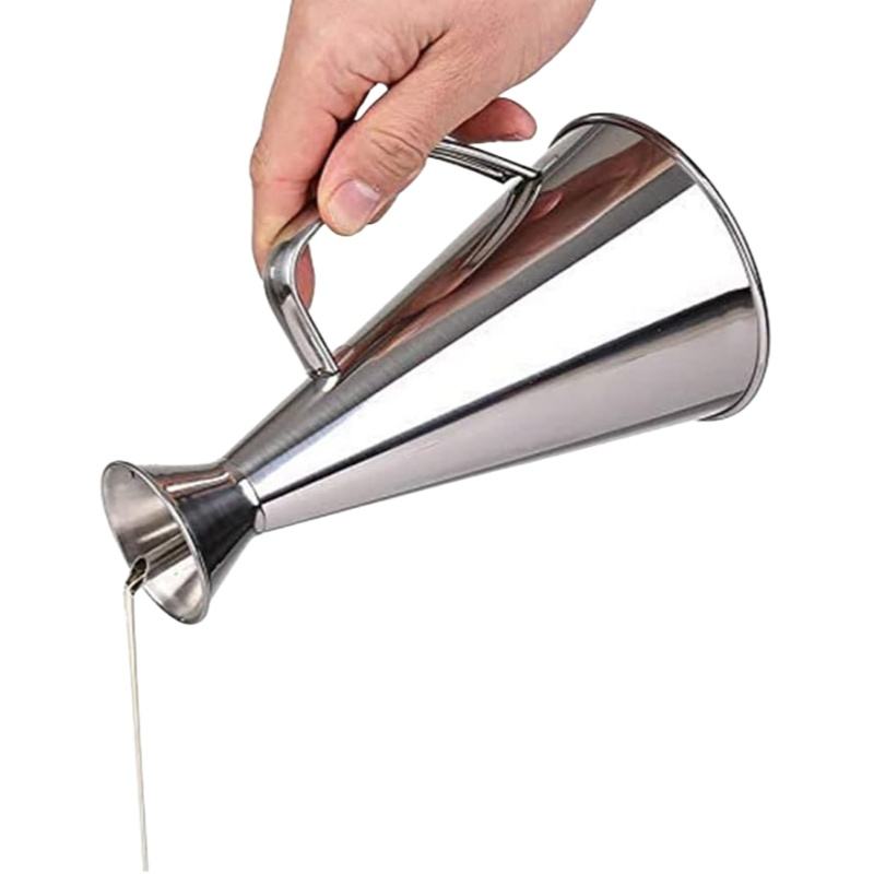 High-Performance Stainless Steel Olive Oil, Soy Sauce, and Vinegar Pourer Bottle with Leak-Proof Kitchen Dispenser, Easy to Pour