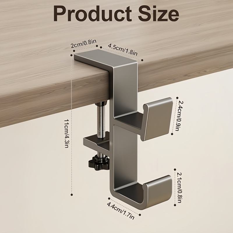 Adjustable Office Desktop Edge Hook Novelty Boxer Bag Hanging Hook for Students Backpack Headphones Punching Desk Edge Hook