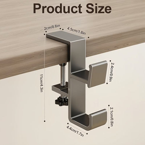 Adjustable Office Desktop Edge Hook Novelty Boxer Bag Hanging Hook for Students Backpack Headphones Punching Desk Edge Hook