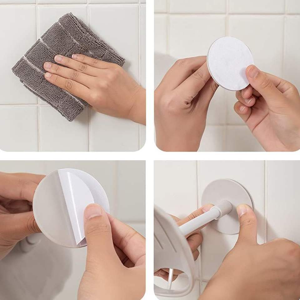 Adjustable Wall-Mounted Soap Box for Home - Vertical Plastic Storage Shelf