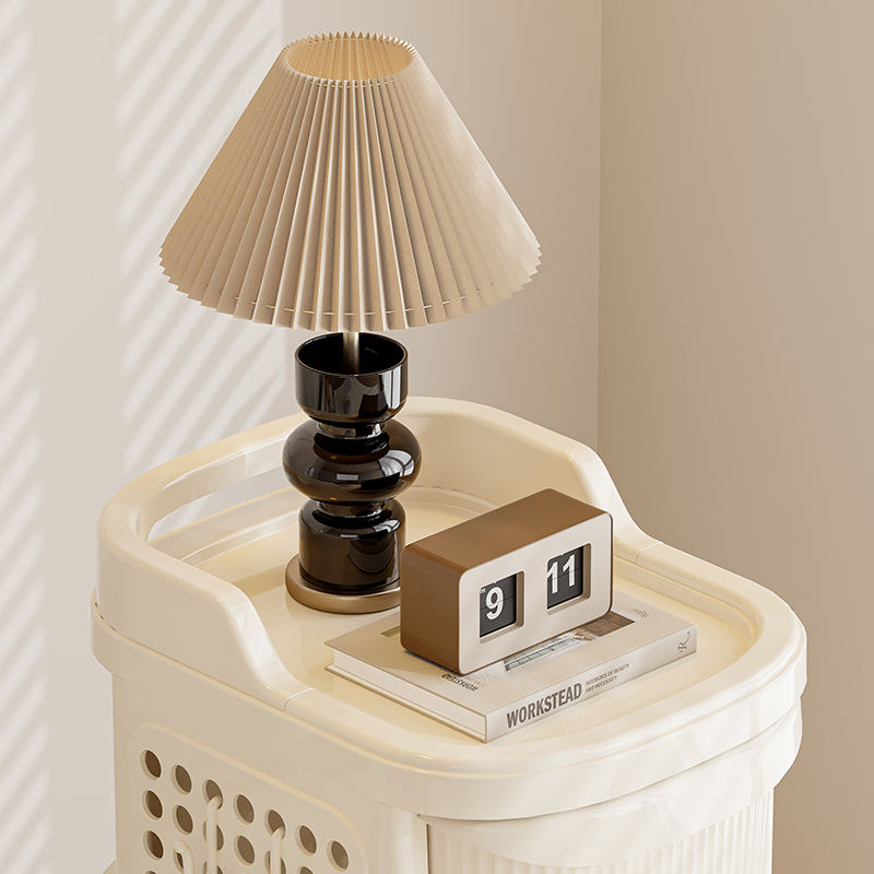 Portable Home Snack & Toy Organizer Rack Multi-level Storage Shelves Floor Standing Kitchen Bathroom Storage Cabinet Cart Style