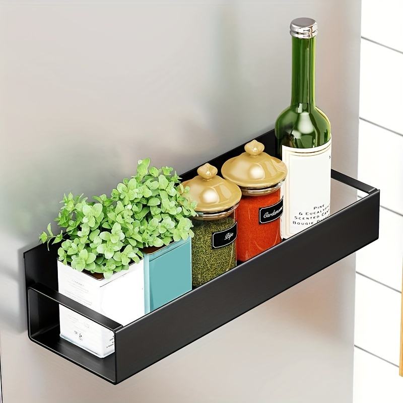 Magnetic Spice Jar Organizer for Home, Multifunctional Storage and Organization Shelf for Fridge, Washer, and Dryer