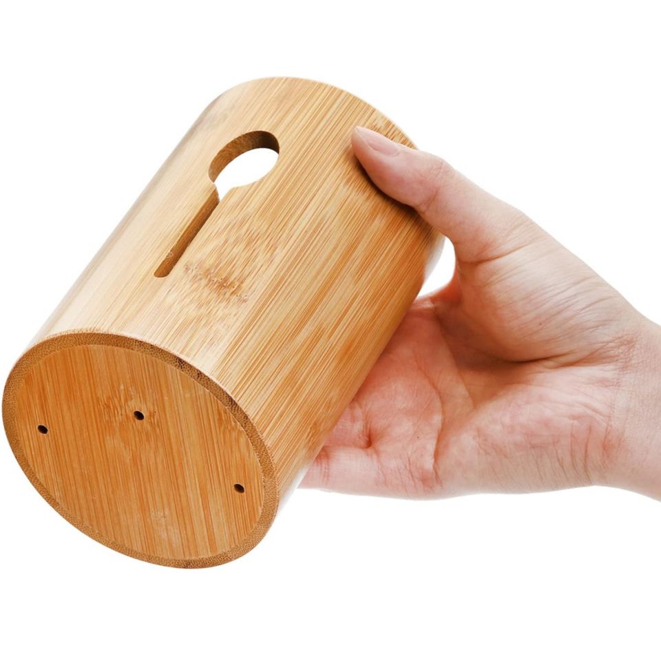 Multifunctional Storage Box for Bamboo Utensils with Large Capacity and Tray Kitchenware for Food Storage Containers and Bins