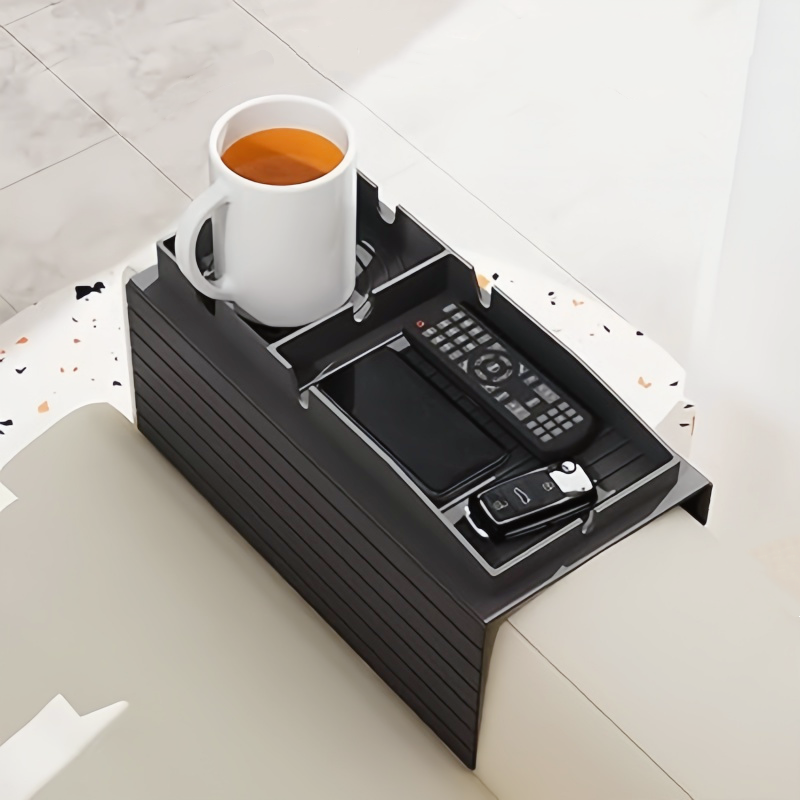 Silicone Sofa Armrest Organizer Cup Holder Tray Sofa Arm Tray Sofa Seat Armrest Remote and Phone Organizer
