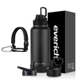 Double-Walled Stainless Steel Sport Water Bottle with Sport Lid