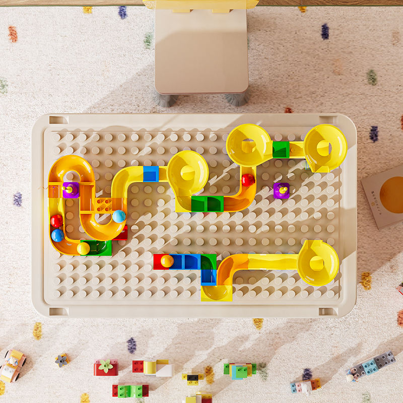 Foldable and Stackable Building Block Storage Box with Large Capacity