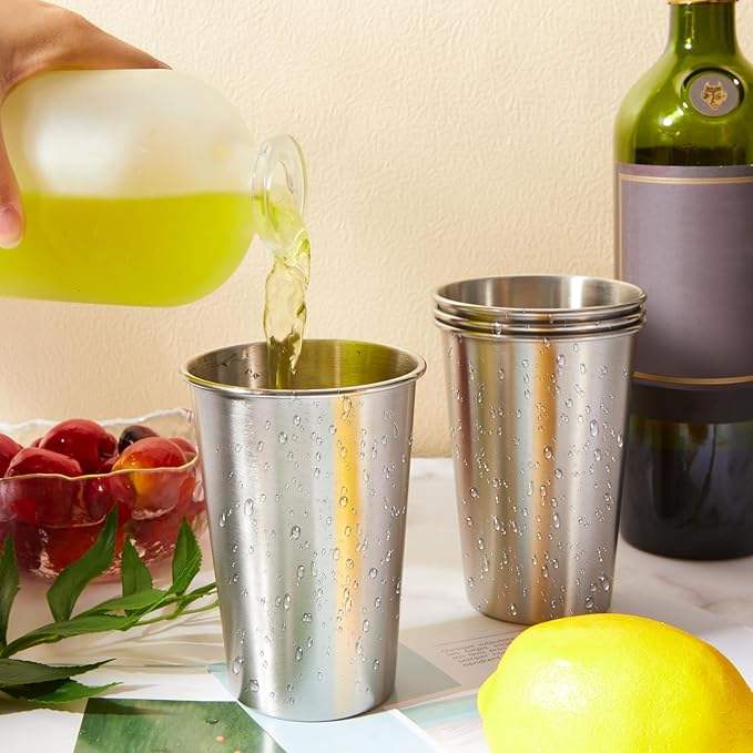 Stainless Steel Beer Mug - Durable Metal Cup for Bar-Grade Drinks