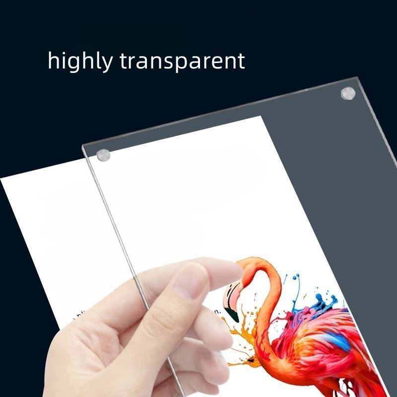 Double-Sided Transparent Acrylic Table Card Display