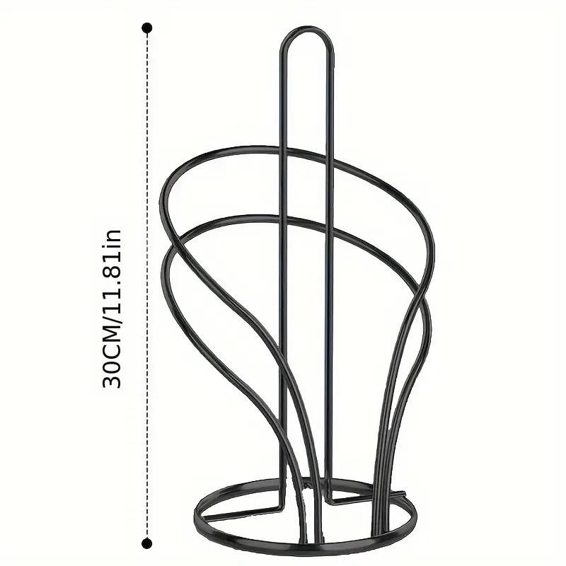 Countertop Tissue Holder with Vertical Metal Mesh Frame for Kitchen, Bathroom, Toilet, or Dining Areas